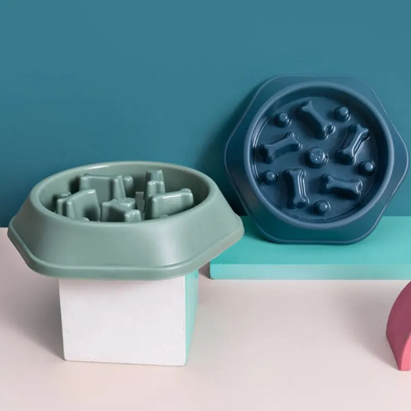 Slow Feeder Pet Bowl for Healthy Eating and Reduced Bloating