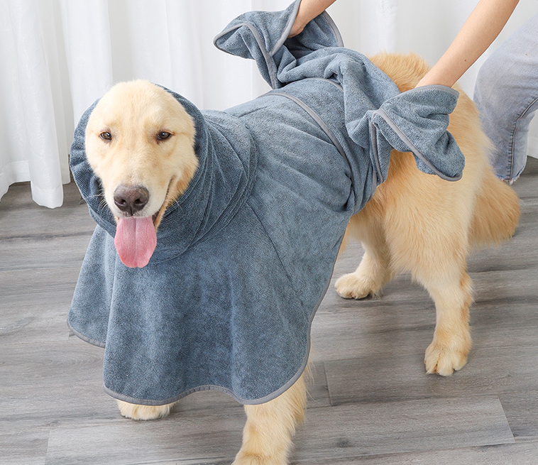 Highly Absorbent Dog Bathrobe