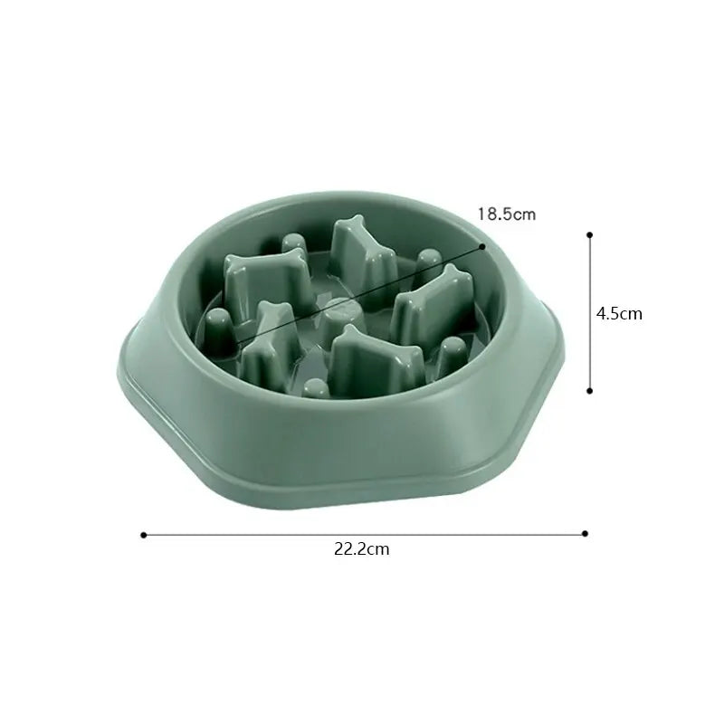 Slow Feeder Pet Bowl for Healthy Eating and Reduced Bloating
