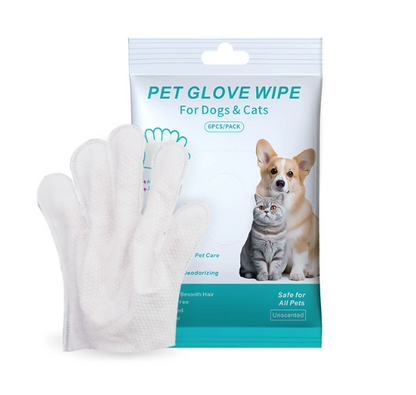 Pet Cleaning Gloves and Wipes