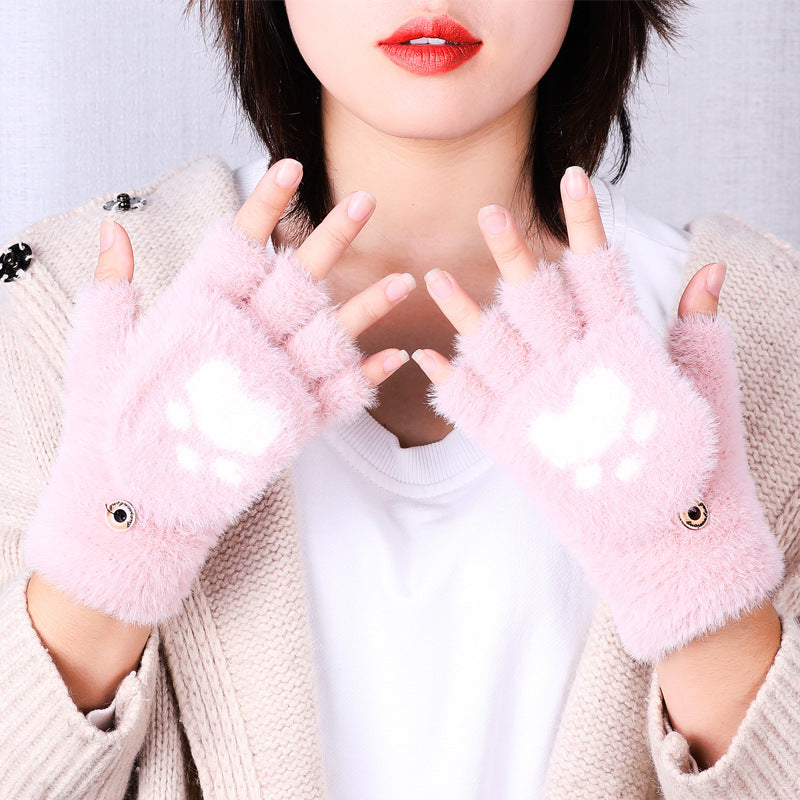 Winter Cat Claw Gloves