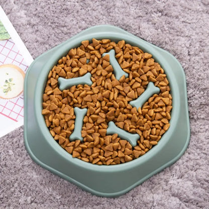 Slow Feeder Pet Bowl for Healthy Eating and Reduced Bloating