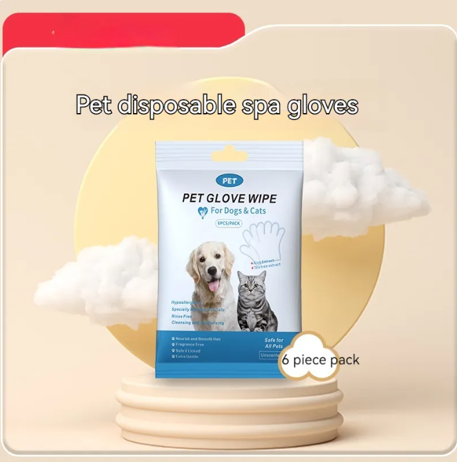 Pet Cleaning Gloves and Wipes