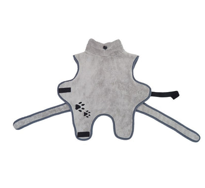 Soft Coral Fleece Pet Bathrobe